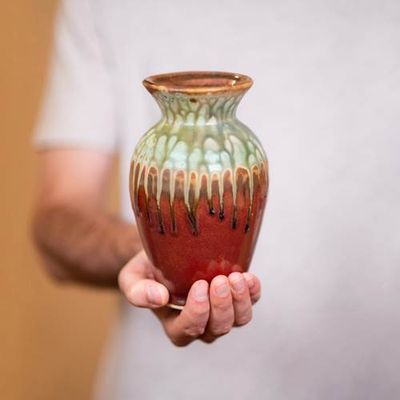 Classic Vase - Rustic Red Glaze
