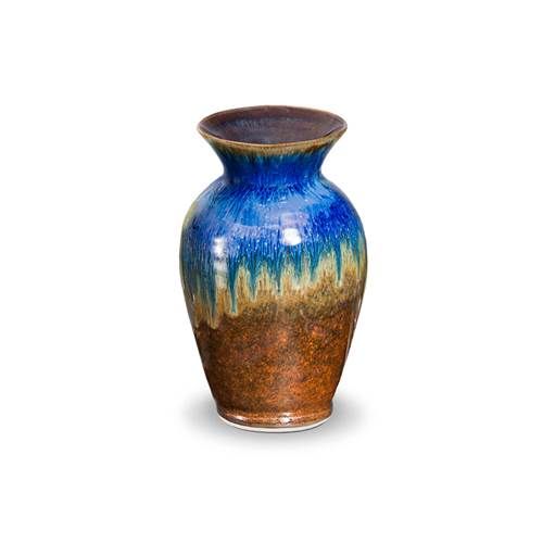 Classic Vase - Amber Blue Glaze