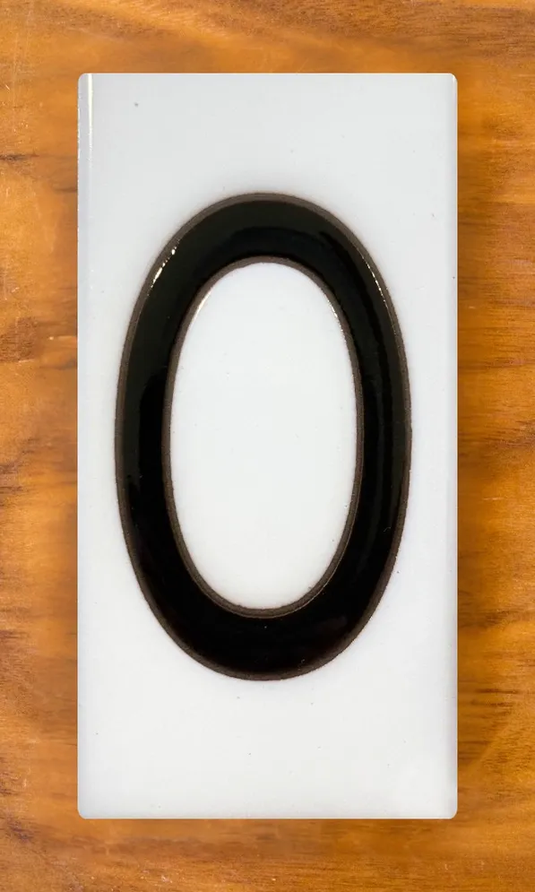 #0 House Number Frank Lloyd Wright© 3x6 #0 House Number Frank Lloyd Wright© 3x6