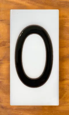 #0 House Number Frank Lloyd Wright© 3x6