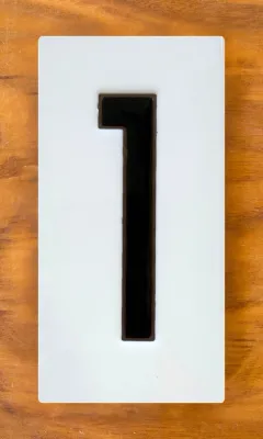 #1 House Number Frank Lloyd Wright© 3x6