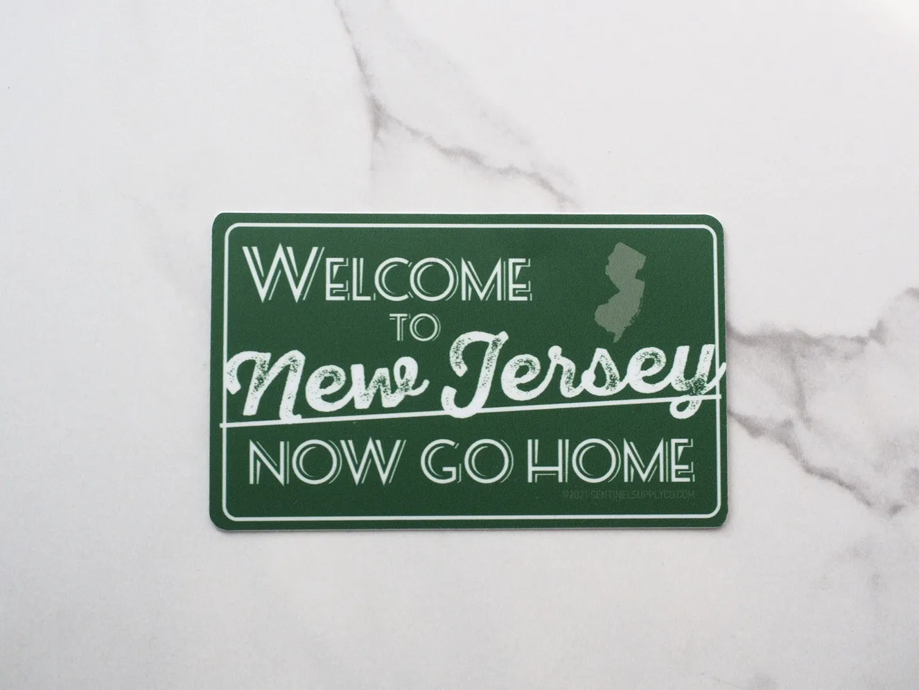 Welcome To New Jersey Sticker