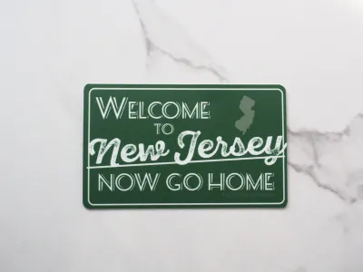 Welcome To New Jersey Sticker