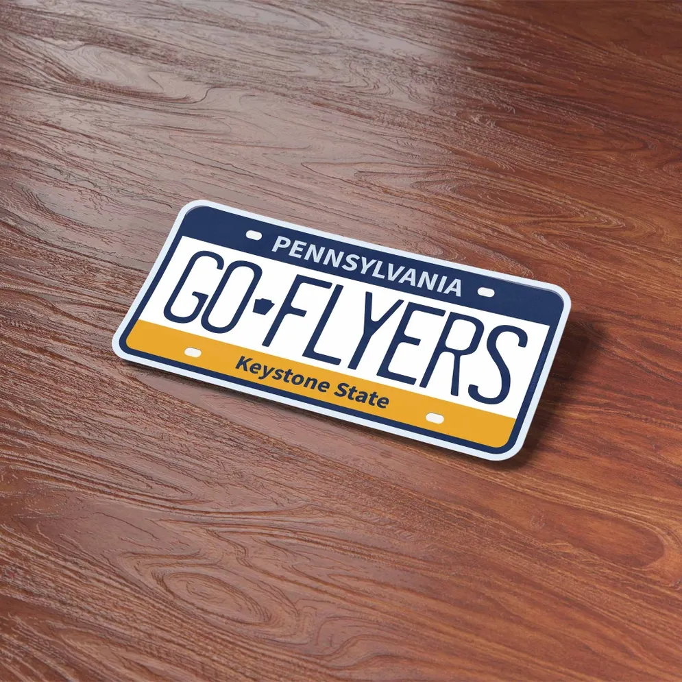 Go Flyers Philly Sticker - Pennsylvania License Plate Decal