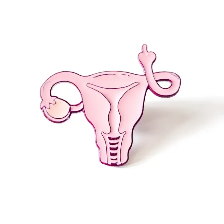 Angry Uterus Pro-Choice Pin