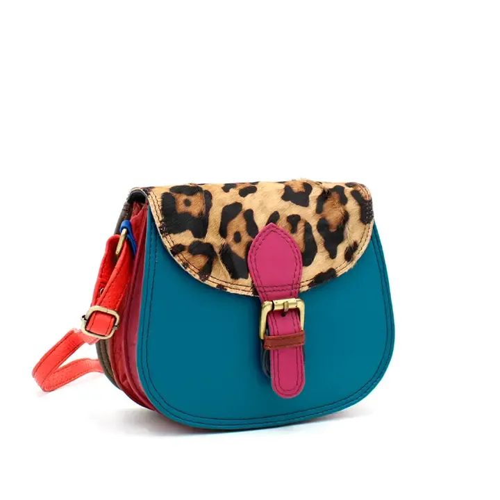 047271P ALLY print leather bag