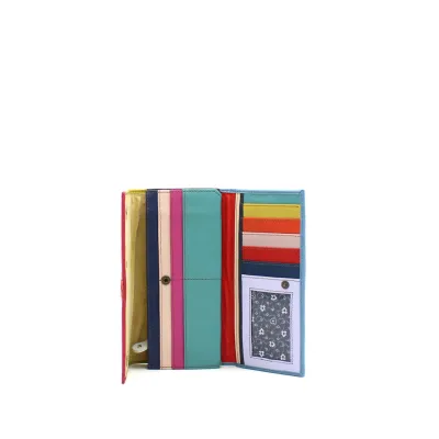 687464P HALF MOON PRINT LEATHER WALLET 20x10x3 687464P HALF MOON PRINT LEATHER WALLET 20x10x3