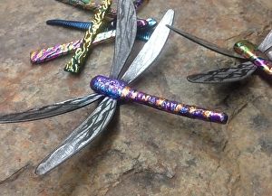 Dichroic Glass Dragonfly 6" Dichroic Glass Dragonfly 6"
