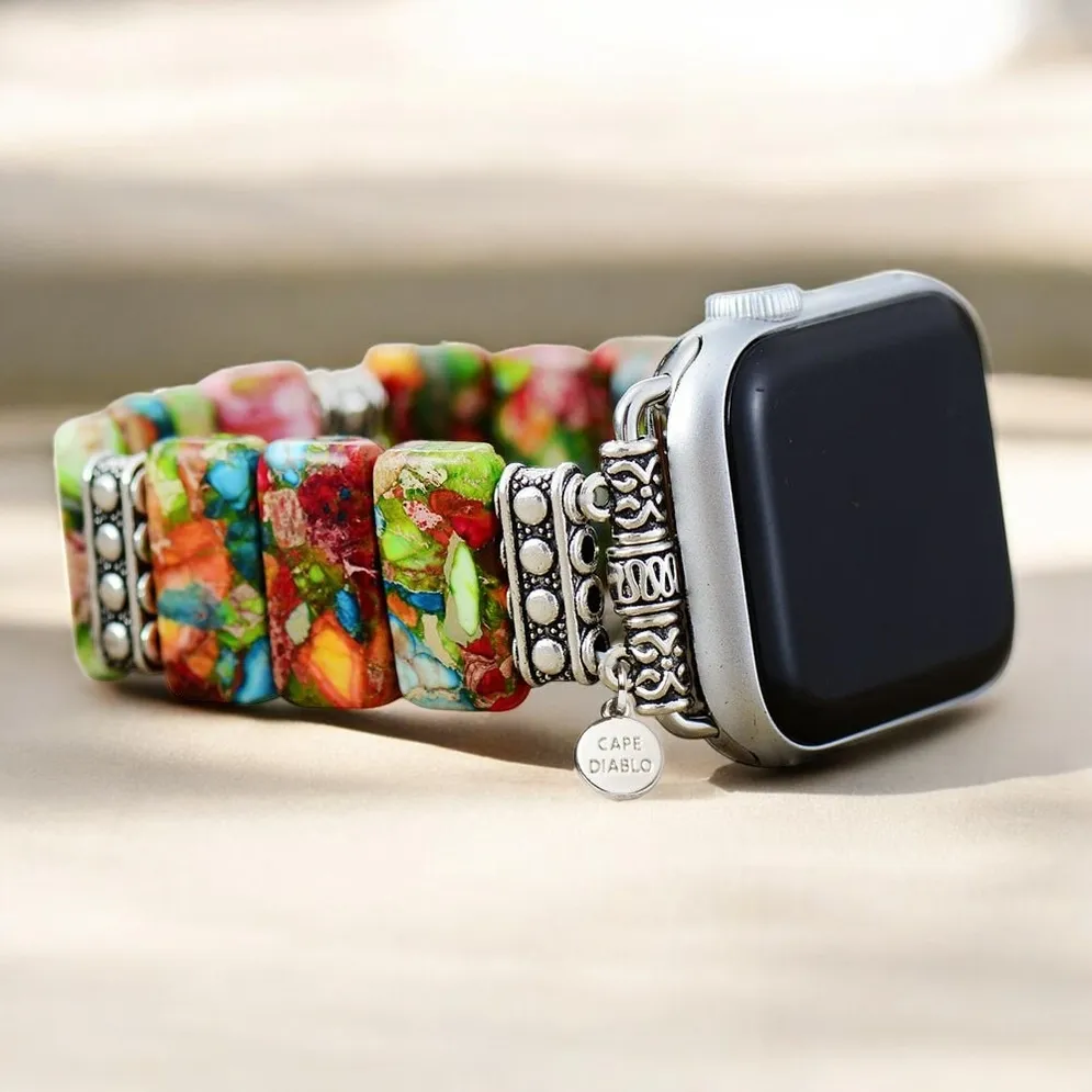 Chic Flower Stretch Apple Watch Strap - Small