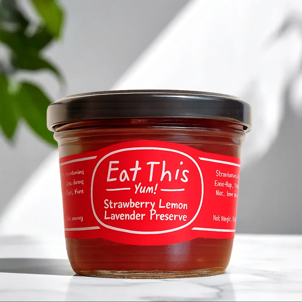 Strawberry Lemon Lavender Preserve  - 7 OZ