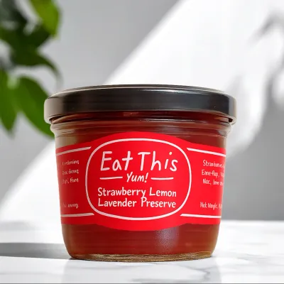 Strawberry Lemon Lavender Preserve  - 7 OZ