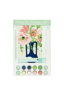 Poppies in Vase Paint-by-Number Kit