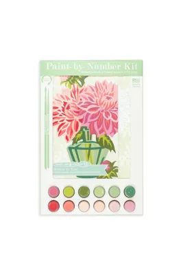 Dahlias in Vase Paint-by-Number Kit