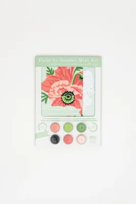 Poppies MINI Paint-by-Number Kit