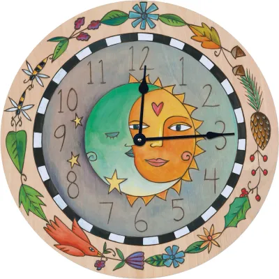 &quot;Day to Night&quot; Circle Wall Clock