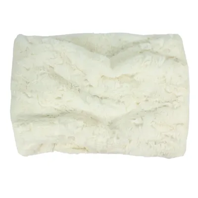Faux Fur Snood Scarf - 61 | White