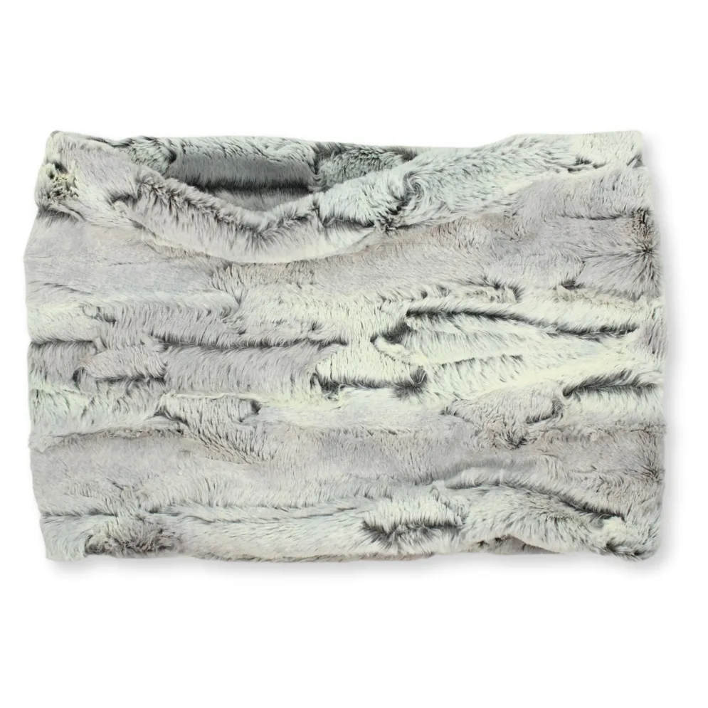Faux Fur Snood Scarf - 39 | Light Grey