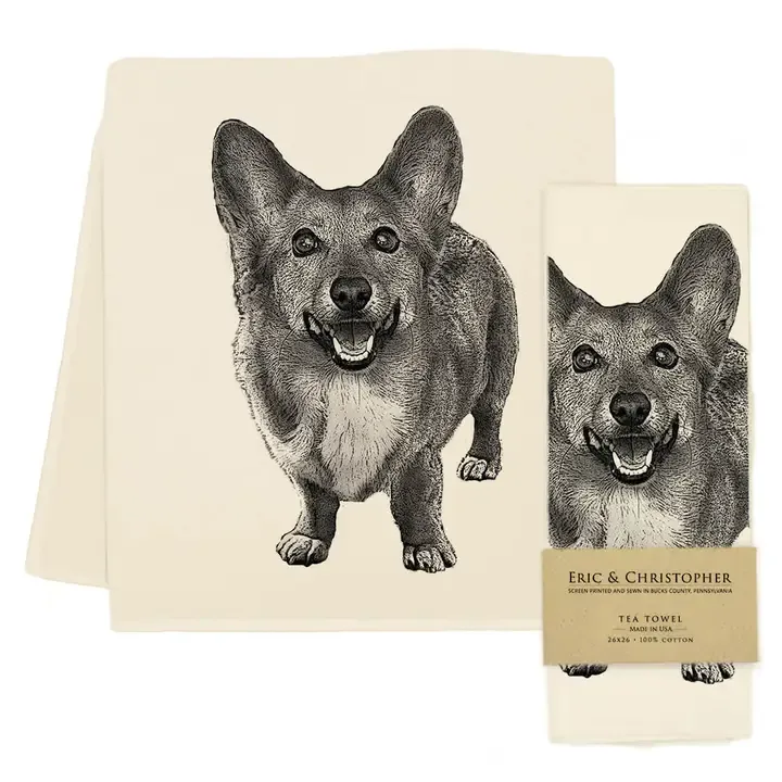 Corgi Tea Towel