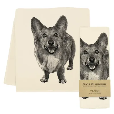 Corgi Tea Towel