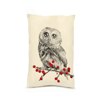 Winter Owl 10 x 14 Pillow 