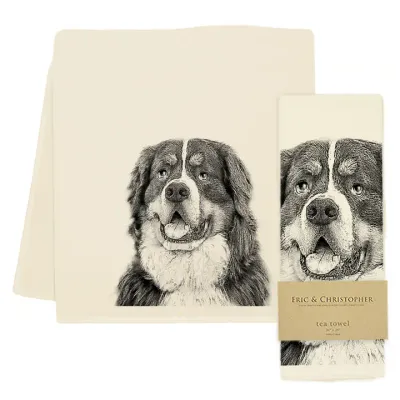 Bernese Mountain Dog Tea Towel