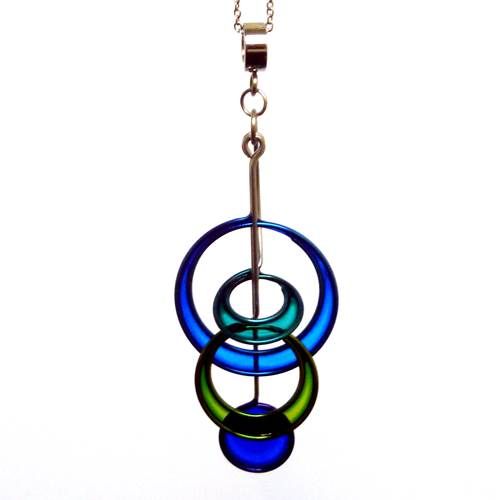 387 Stainless Steel and Resin Pendant