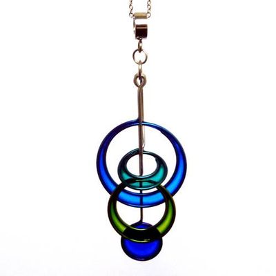 387 Stainless Steel and Resin Pendant