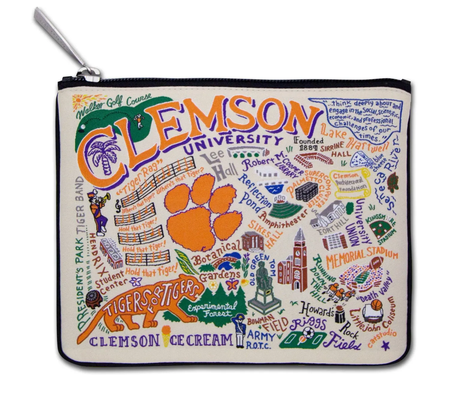 Clemson University pouch