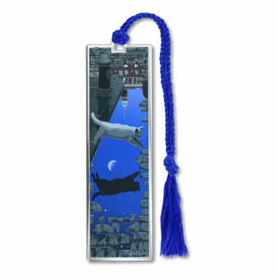 Puddle Jumping The Moon New York Metal Bookmark, MADE in USA