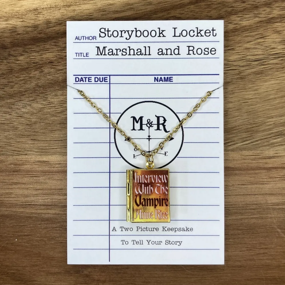 Interview With The Vampire Book Locket - Brass