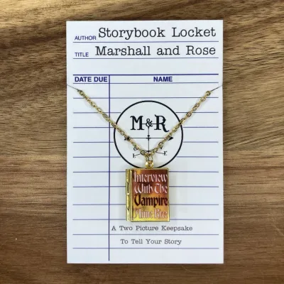 Interview With The Vampire Book Locket - Brass