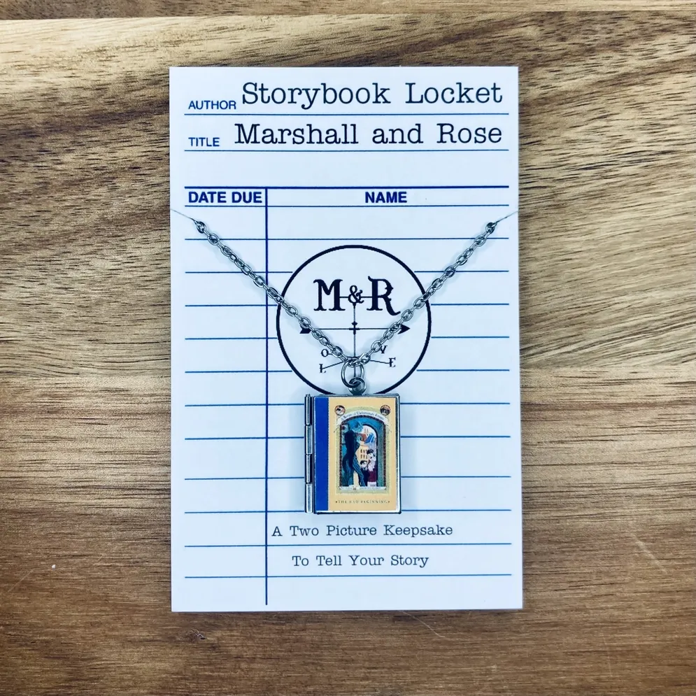 A Series of Unfortunate Events Book Locket - Stainless Steel