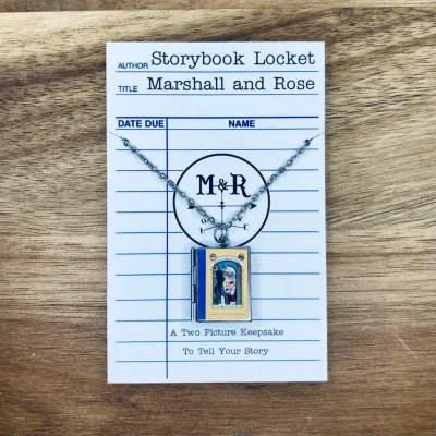 A Series of Unfortunate Events Book Locket - Stainless Steel