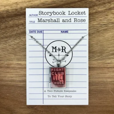 Fight Club Book Locket- Stainless Steel