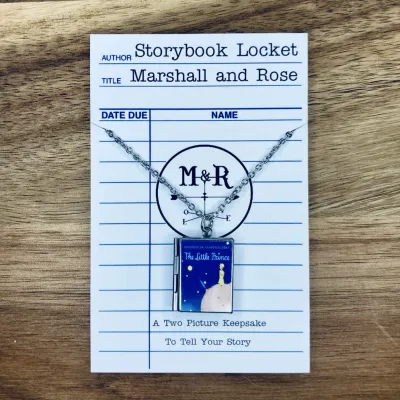 The Little Prince (English Edition) Book Locket  - Stainless Steel