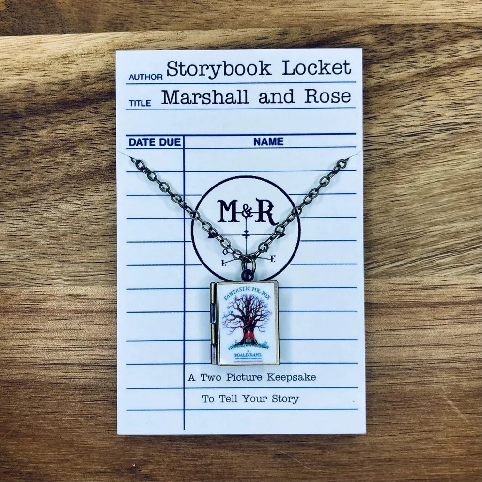 Fantastic Mr. Fox Book Locket - Bronze