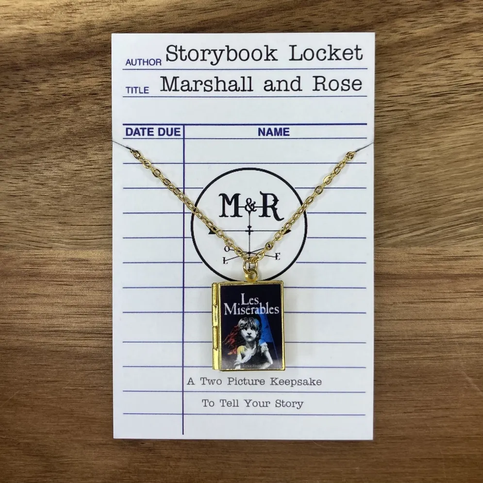 Les Miserables Book Locket - Brass