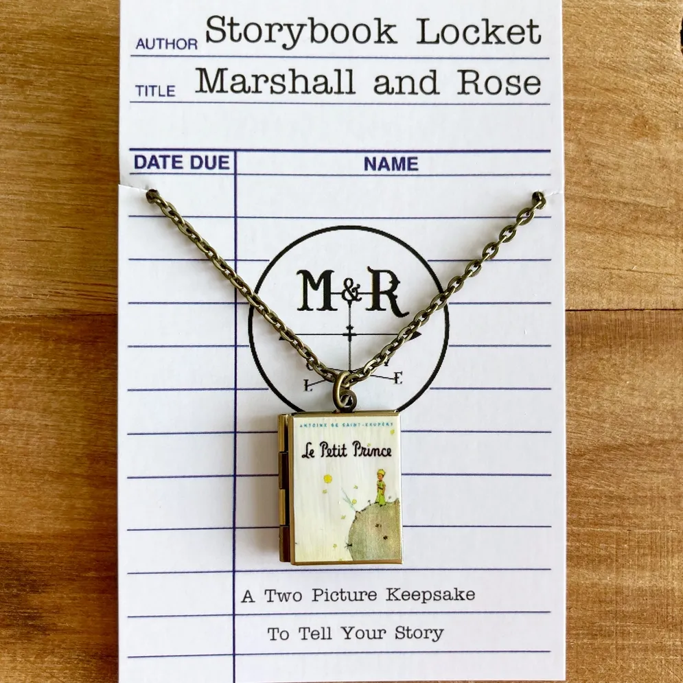 The Little Prince (French Edition)  Book Locket - Bronze