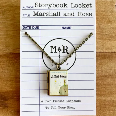 The Little Prince (French Edition)  Book Locket - Bronze