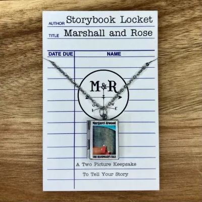 The Handmaid&#39;s Tale  Book Locket - Stainless Steel