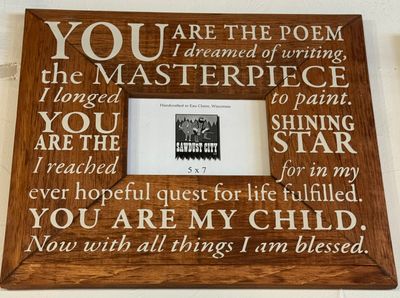 You Are The Poem I Dreamed Of Writing Frame Chestnut Stain 5x7 Picture