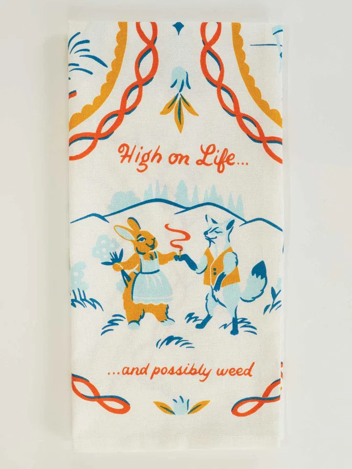 High On Life Dish Towel