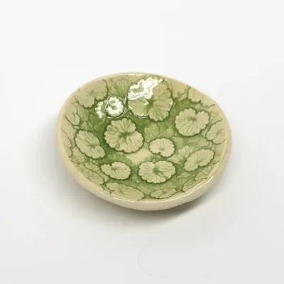 Pottery Dish Bowl - Ground Ivy