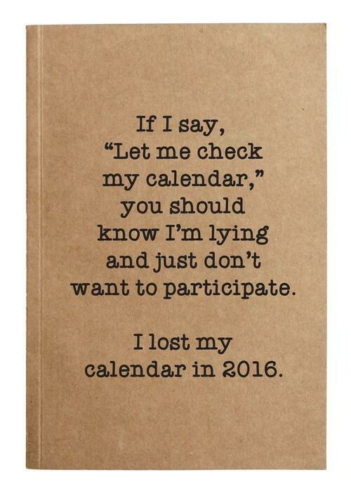 Let Me Check My Calendar journal