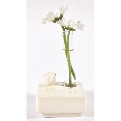 White Bud Vase