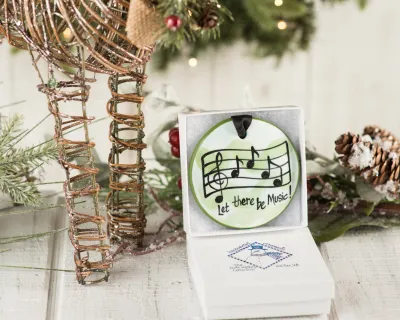 Music Notes Ornament HOLIDAY NO RETURN