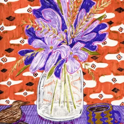 First Spring Drawing Signed Print