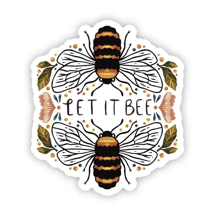 Let it bee clear sticker