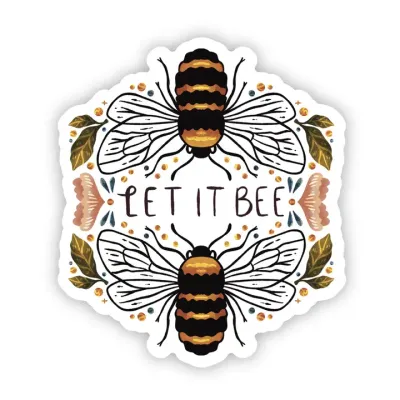 Let it bee clear sticker