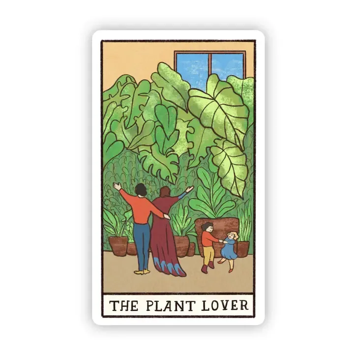 The Plant Lover Tarot Card Sticker